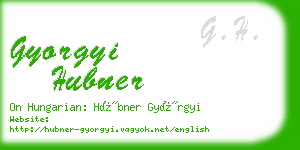 gyorgyi hubner business card